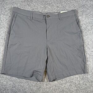 Original Penguin Golf Shorts Mens 40 Gray Stretch Chino Silicone Gripper New